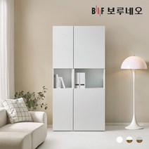 보루네오 뮤센 거실장 키큰장 1000 A세트 높은 월플렉스, 오크그레이 MSS132