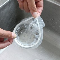 음식물거름망 싱크대 거름망 배수구 음식물쓰레기망 12x15 50매, 단품