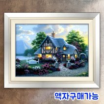 블링블링 사은품증정 DIY보석십자수세트 풍경 명화 비즈 큐빅, BL3D-1037 (황혼의오두막)