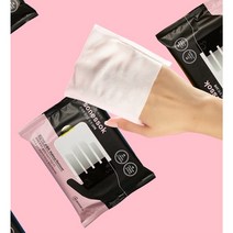 손에쏙 클렌징티슈 캠핑용 노워시 선크림지우기 군인골퍼클렌징 여행용 약산성 퀵앤딥 1차클렌징, 5개, 20매