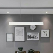 심플라인 펜던트 LED 20W 일체형 주백색 식탁조명, 화이트