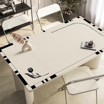 가죽 식탁매트 식탁 테이블 유리대용 가죽 방수 식탁매트 책상 보호필름, 70x140cm, C
