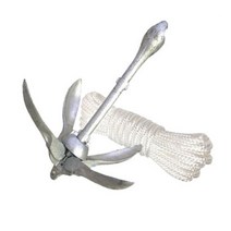 세트판매 - 3.2kg 접는앙카(닻가지 넓은형) + 6mm 앙카전용로프 20m