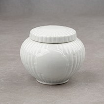 [성연티세라] 백자 대나무 항아리단지(1.2kg) 꿀단지 경옥고단지
