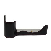 니콘 P900S호환PU 가죽 케이스 카메라 가방 하프 바디 세트 커버 하단 배터리 개방, 03 Black