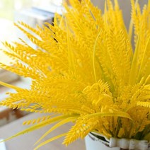 벼 이삭 모의꽃 장식 꽃 라이 플라워 페이크 골드 가을 갈대 조화 인조 가드닝 인테리어 소품