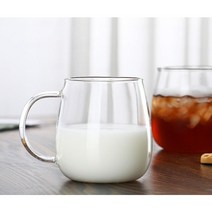 마카 내열유리 항아리 손잡이 머그컵 3종(300ml /400ml/ 550ml), 머그컵(소) 300ml