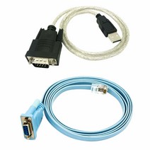 RJ45 네트워크 케이블 직렬 케이블 RJ45 to DB9 및 RS232 to USB (2 in 1) CAT5 이더넷 어댑터 LAN 콘솔 케이블, 보여진 바와 같이, 하나