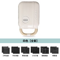 호두과자기계 미니붕어빵 기계 땅콩빵 메이커, 화이트【불판 6세트】