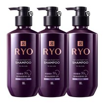 려 자양윤모 9EX 탈모증상케어 샴푸 400ML 3입 (옵션), 01 지성 두피용 샴푸 400ML X3