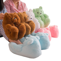 윈터곰 학생 여성 귀여운 겨울 실내 실내화 슬리퍼 4colors