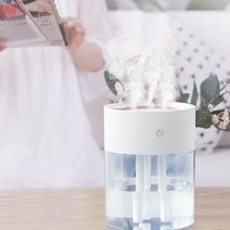 분무량많은 가습기 대용량 3구 USB 무드등 아이방 거실 책상 사무실 2L, 단품
