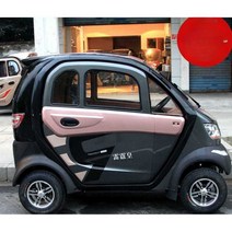 소형 전기차 사륜 미니 전동차 1인용 미니카 출퇴근, 핸들바자동차+45A납산배터리세트는약55km