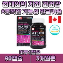 몸이피곤할때 간영양제 밀크씨슬실리마린 아연 엽산 캐나다 간건강 밀크시슬 콤플렉스 비타민비군 메틸코발라민 직장인 50대 60대 70대 남성 여성 육체피로 피곤할때영양제
