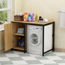 세탁실 앵글정리대 받침대 진열 스텐 선반 다용도실, 120 (캐비닛 포함)