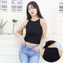 [국내원단 국내생산] 골지 미니 탑 끈 나시