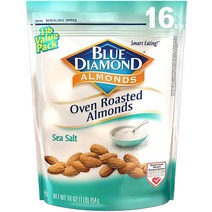 블루다이아몬드 아몬드 본드 버라이어티 팩 하바네로 BBQ & 와사비 소이소스 플레이버16 oz 3팩 Almonds, Oven Roasted Sea Salt