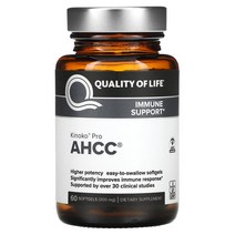 퀄리티오브라이프랩스 AHCC RX 300mg 소프트젤 60정, 3병
