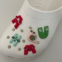 * *알파벳 로어 신발 꾸미기 DIY 자석 단추 귀여운 구디백 유치원 선물 답례품 냉장고 영어 공부 마그넷상세페이지 참조, 지비츠D