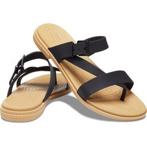 [크록스] 여성 툴룸 토 포스트 샌들 / 206108-00W 블랙 / Crocs Tulum