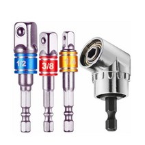 105 각도 스크루 드라이버 세트 소켓 홀더 어댑터 조절 비트 드릴 나사 도구 1/4inch Hex, 12L