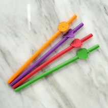 아가프라 실리콘빨대1p 20cm 아기빨대 재사용 열탕ok, 실리콘과일빨대-퍼플