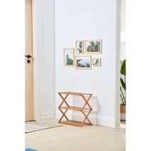 캠핑수납장 우드 접이식선반 4단 감성 2단 3단 정리대, 3단 50줄 플레이트(가로50X세로25X높이46)