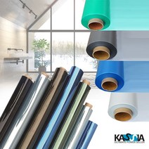 카시아 유리창 화장실 단열필름 비산방지 자외선 냉열차단 사계절 멀티필름, 투명 필름, 투명연블랙
