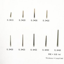 리프 스프링 색소폰 클라리넷 오보에 플루트 바순 피컬러 관악기 5 피스, 01 thick0.3 length15