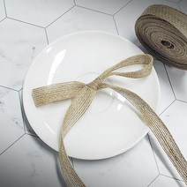 지끈공예 택끈 택줄 리본제작 청첩장리본, 15mm 마 리본끈 10m