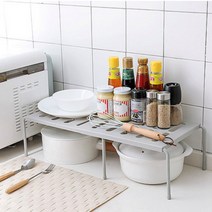 다이소 그릇 정리대 후라이팬 냄비 주방 수납 언더 선반 씽크 랙 싱크대 도마 컵 토스터랙, 화이트