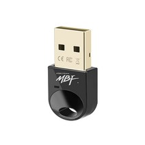 엠비에프 USB 블루투스 동글 5.3 윈도우11지원 블루투스 v5.3 동글이 MBF-BT53BK, 블랙