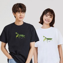 키밍 사마귀 곤충 여자흰티셔츠 남성용반팔티