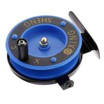 shangren 얼음 낚시 릴 휠 플라이 드럼 락 베이트 캐스팅 낚시베이스 잉어 송어, 설명, 설명, 블루