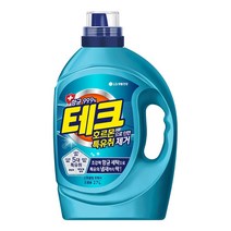 [엘지생활건강] 테크 호르몬특유취제거 액체세제 드럼 용기 2.7L, 1개