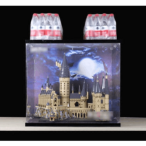 레고 71043 해리포터 호그와트 성 아크릴 케이스 박스, 배경 원목 베이스73x48x63cm 3mm