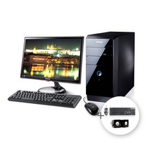 삼성 DB400T2A 3세대 i5 SSD HDD PC 랜덤 모니터 중고 PC 세트, 20인치 랜덤 모니터