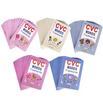 131 CVC Cards + 2 Workbooks +8 Posters 영어 카드 파닉스 단어 위한 병음 단어 영어 학습 카드 위한 언어 차트와 책, 131 카드