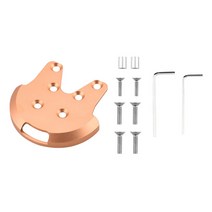 GHSHOP CNC 금속 보강 플레이트 균열 방지 키트 모터 마운트 베이스 보호 + DJI 팬텀 3 2/3SE 드론 액세서리용 나사 도구, 4x4.4x0.8cm, 알루미늄 합금, 골드