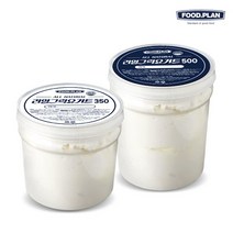 [푸드앤플랜] 리얼 그릭요거트(플레인) 350g+500g, 단품