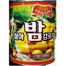 [연미] 밤감로자캔 삼아 2.9kg 체스트 너츠 밤캔 업소용 업소 556$%^, 쿠팡 1