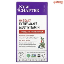 뉴챕터 New Chapter 원데일리 맨즈 멀티비타민 식물성 72정, 1개