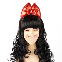 파티짱 스펀지 리본 머리띠, 레드