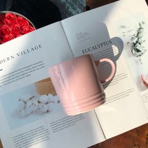 르 쿠르제 머그컵 350ml 레인보우 소르베 파스텔 마시멜로 머그컵 색상별 1개, 파스텔 핑크 1개