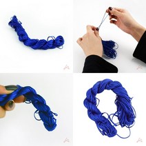 파랑 팔찌끈 포리매듭실 공예DIY 부자재 팔찌재료 실팔찌실 매듭팔찌재료 팔찌DIY 소원팔찌실 끈팔찌만들기 매듭