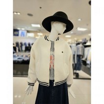 올리브데올리브 배색 부클 집업 점퍼YW4SM552
