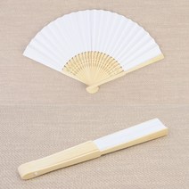 예쁜 접는 접이 합죽선 접부채 전통부채 손부채, 원목 블루, 1개
