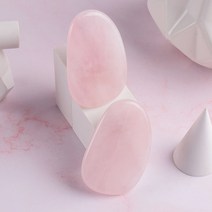 괄사 페이스롤러 8종 마사지 경락 림프 천연 로즈쿼츠, 08_미니