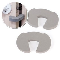 아이손 아기 방문 손끼임 방지 쿠션 보호대 문틈 도어 가드 스토퍼 문콕 문닫힘 방지, 브라운