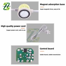 방폭등 LED 내압 산업용 슈퍼 밝은 재봉 의류 기계 빛 30 다기능 유연한 작업 램프 작업대 선반 조명 라이트닝 내구성 튜닝, [02] EU